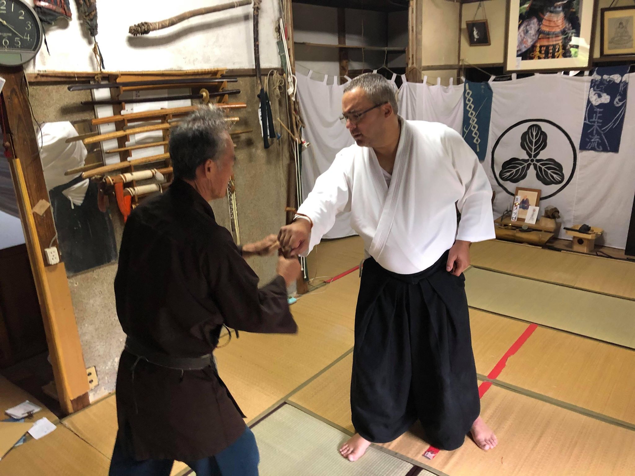 Training with Nakajima-sensei in Japan, July 2019.